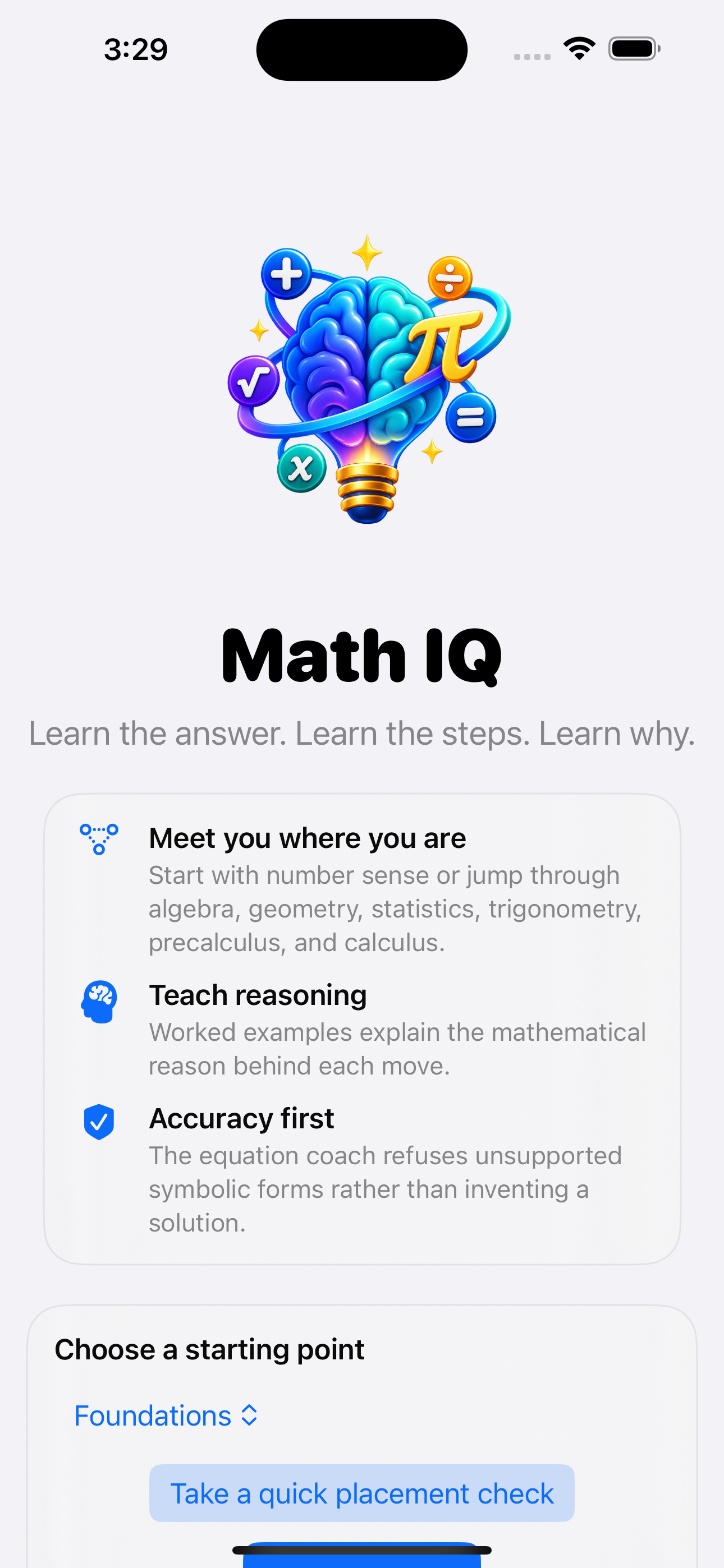 Math IQ: Learn & Solve screenshot