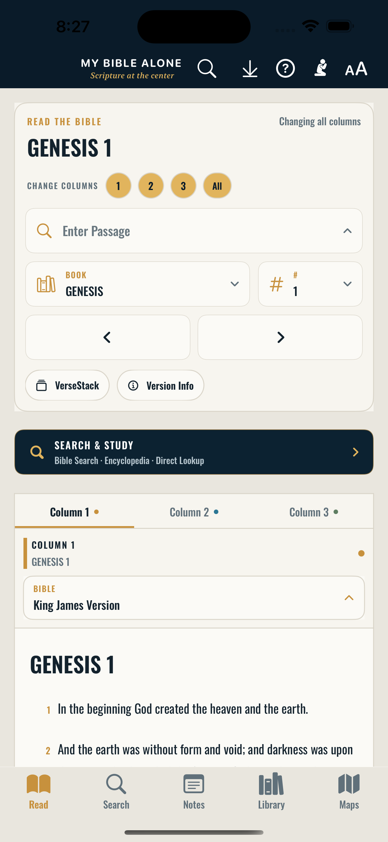 My Bible Alone: Study Bible app screenshot 1