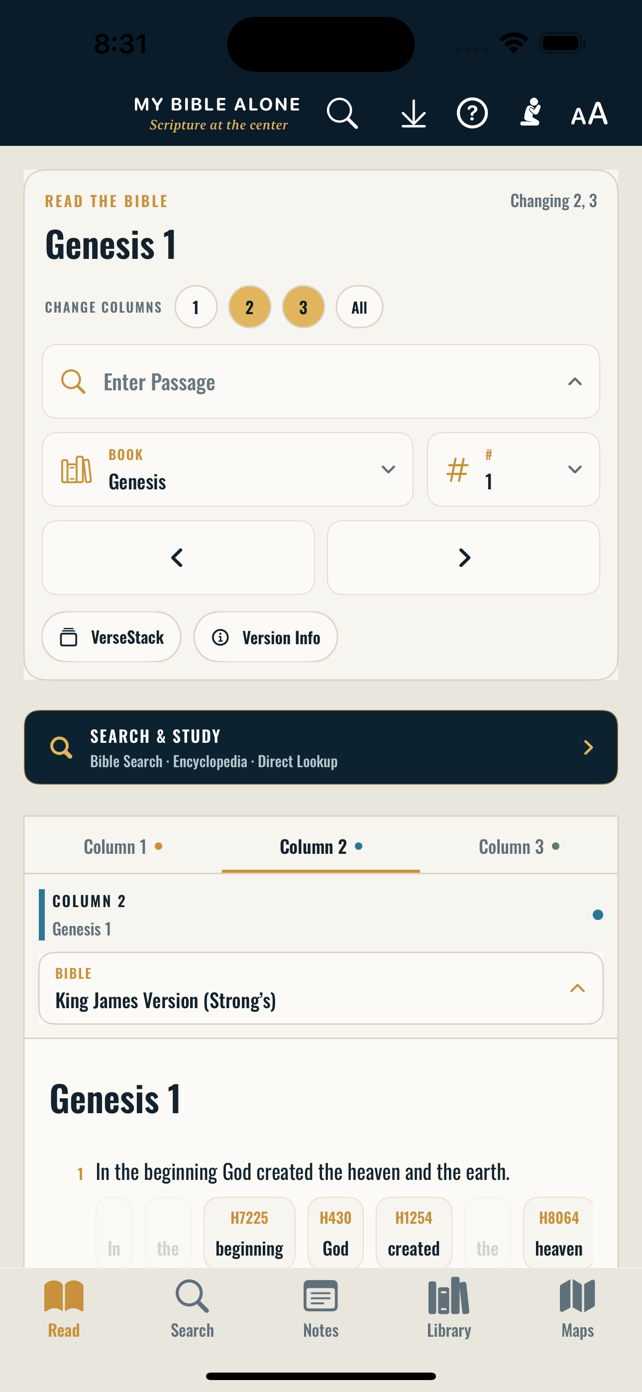 My Bible Alone: Study Bible app screenshot 2