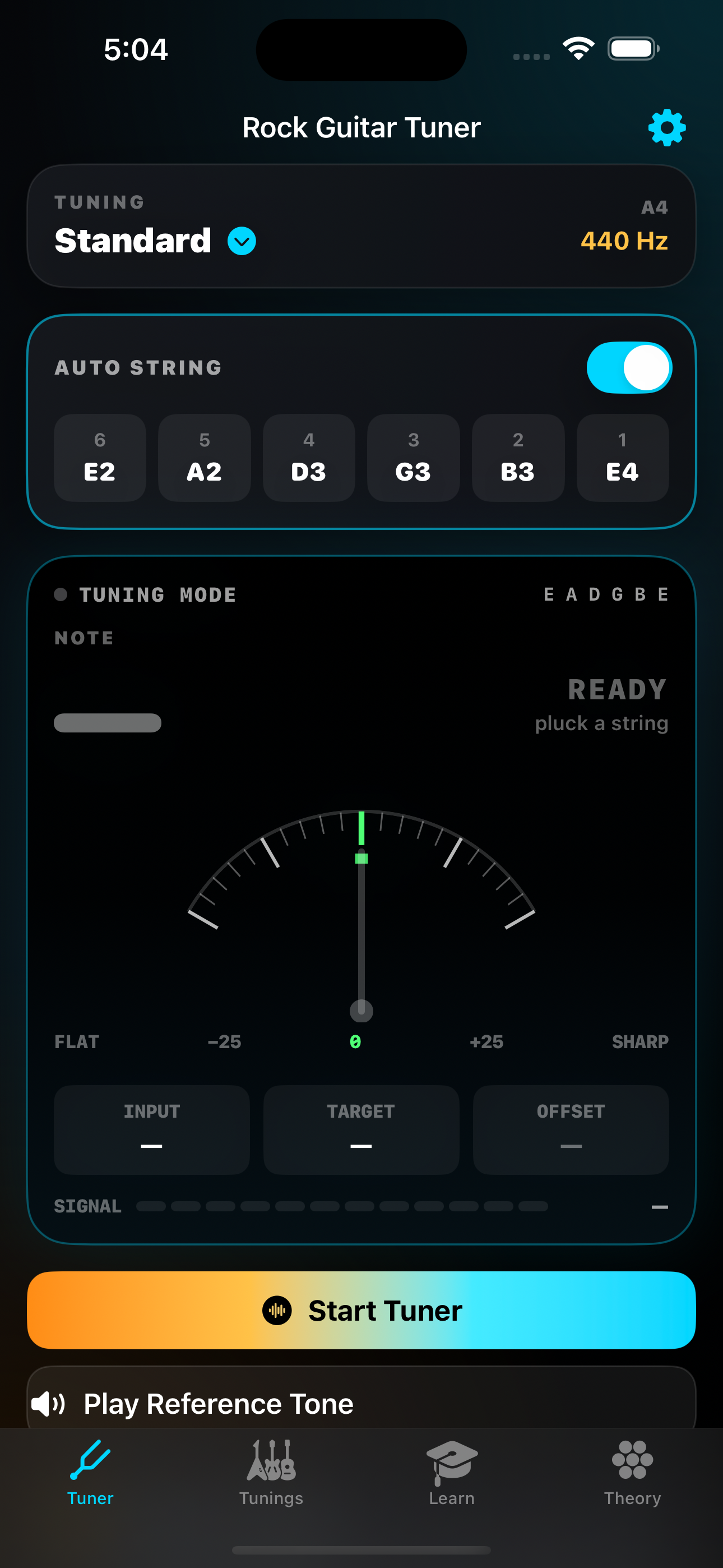 Rock Guitar Tuner screenshot
